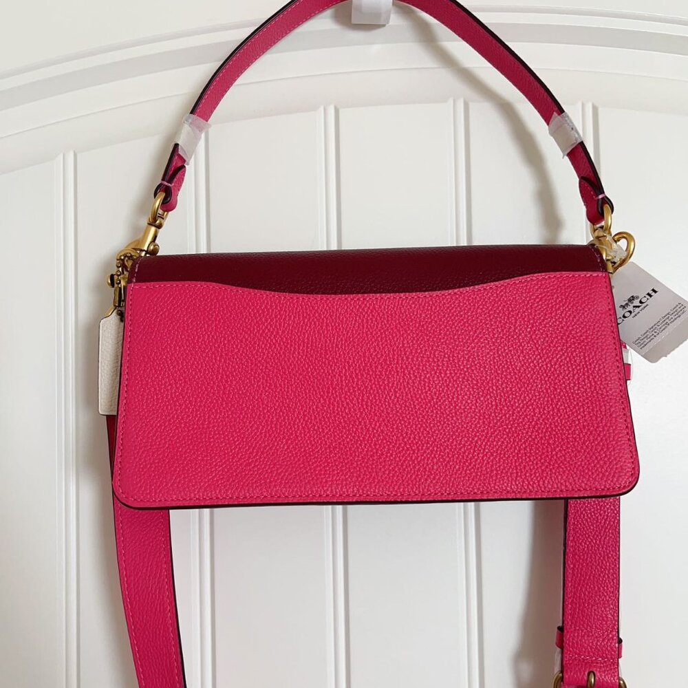 COACH Tabby 26 Small Color-Block Leather Shoulder Bag - Picture 3 of 14